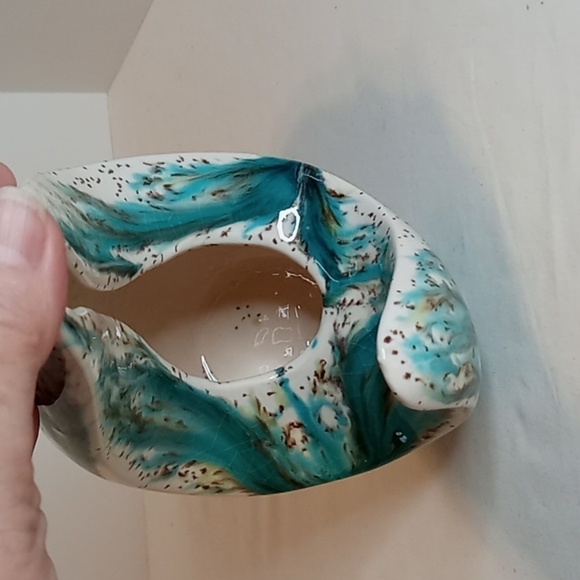 Vintage Glazed Ceramic Fun Shaped Vase - Picture 14 of 16